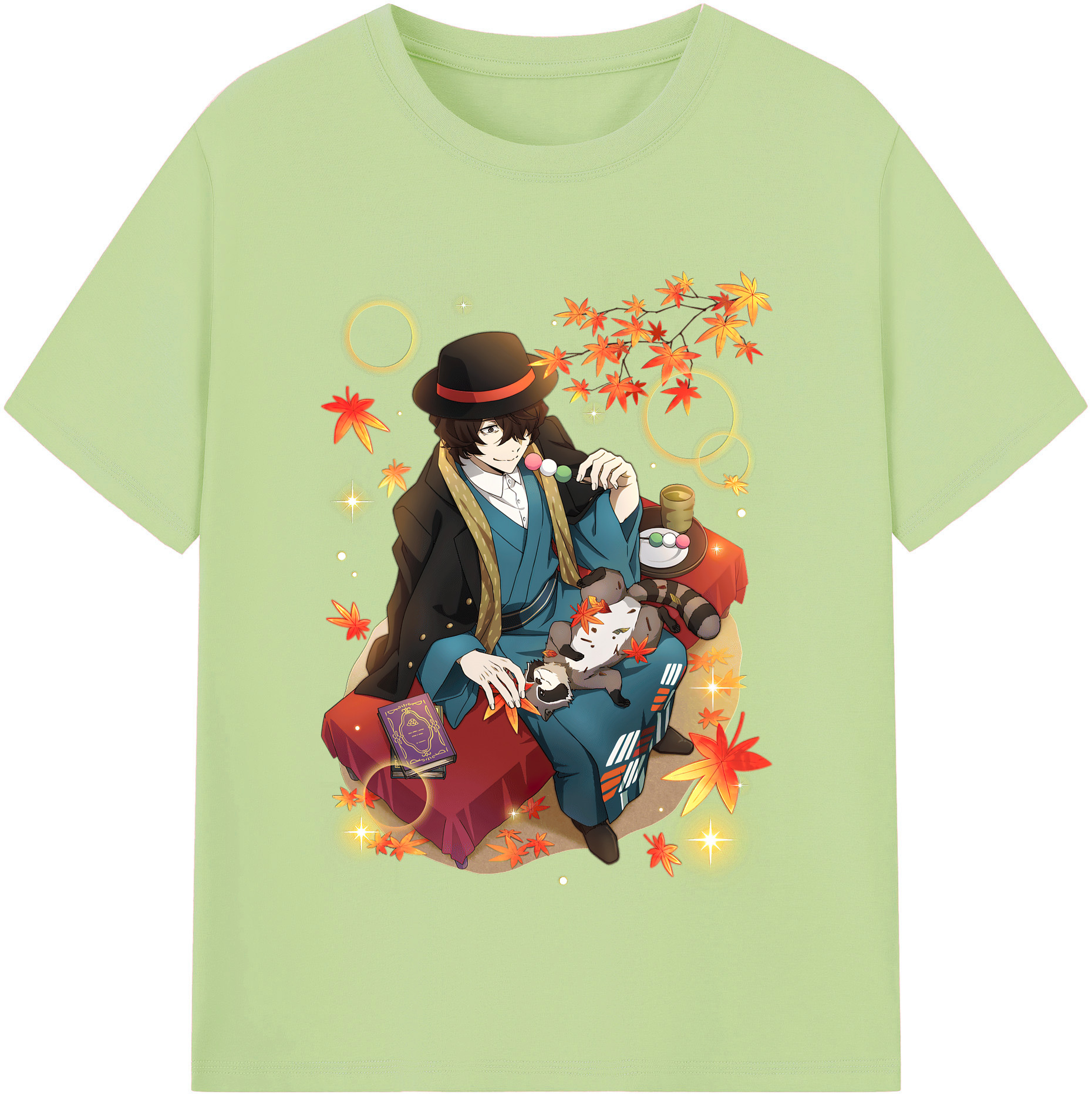 （画像用） 文豪ストレイドッグス Bungo Stray Dogs 綿100％半袖Tシャツ（フロントプリント）